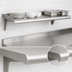 Thumbnail image #3 for Eagle Group Snap-n-Slide 60-Inch W x 12-Inch D Wall-Mounted Shelf, Rolled Front Edge, 14/304 Stainless Steel