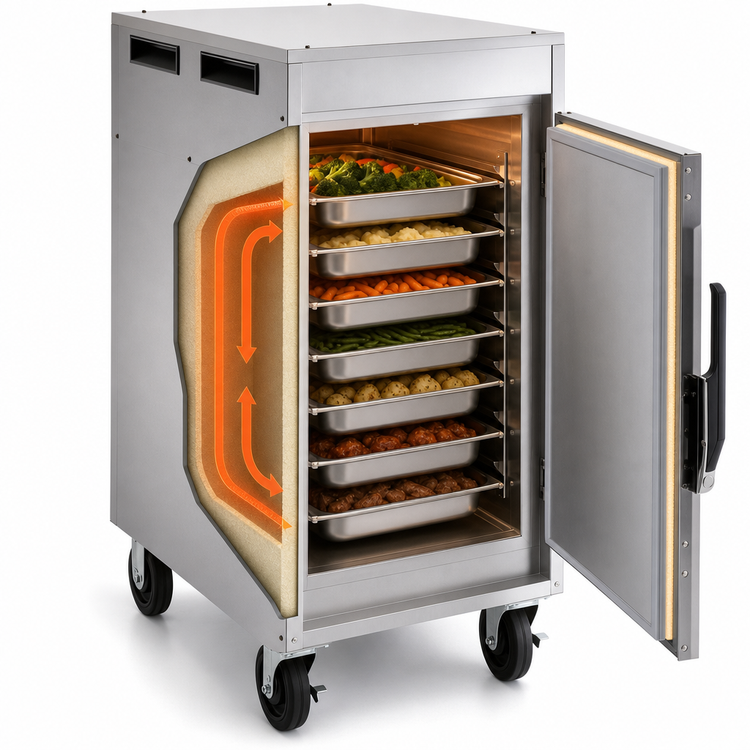 Product image #4 for Vulcan VHP7 Insulated Heated Holding/Transport Cabinet, 7 Full-Size Steam Table Pan Capacity