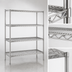 Thumbnail image #3 for Eagle Group 4-Tier Wire Starter Shelving Unit with QuadTruss Design, 72