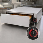 Thumbnail image #3 for APW Wyott (Middleby) BW-20 Freestanding Hot Dog Bun Warmer, 36-Bun Capacity, 1 Drawer, Thermostatic, Stainless Steel