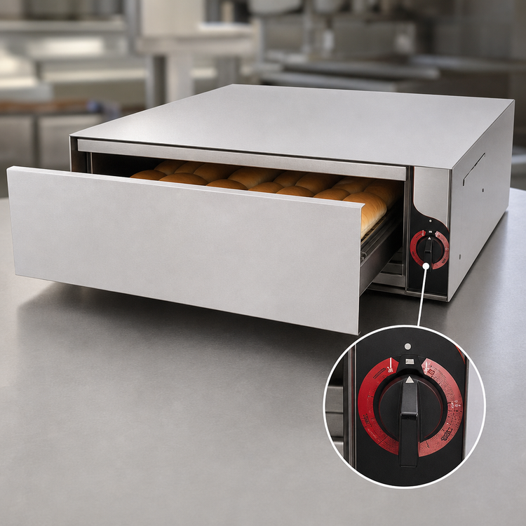 Product image #3 for APW Wyott BW-20 Freestanding Hot Dog Bun Warmer, 36-Bun Capacity, 1 Drawer