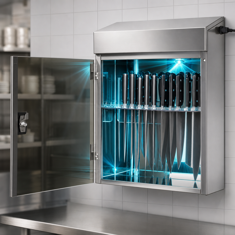 Product image #3 for Edlund Helios UV Knife Sterilizer Cabinet, Stainless Steel, 115V Countertop