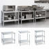 Thumbnail image #3 for New Age Modular Aluminum Equipment Stand with 2 Adjustable Solid Shelves, 48W x 15D x 24H