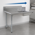 Thumbnail image #3 for Eagle Group BlendPort® 36-Inch Straight Soiled Dishtable with Left-to-Right Operation, 16/300 Stainless Steel Top