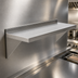 Thumbnail image #3 for Serv-Ware 60 Inch x 12 Inch 430 Stainless Steel Wall Shelf