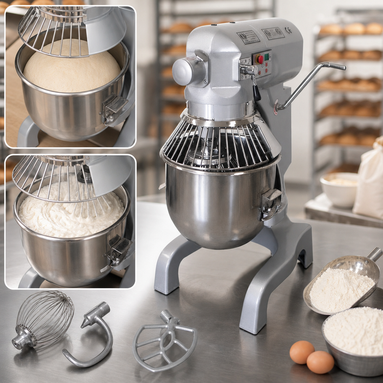 Product image #3 for BakeryXpress 20 Qt Heavy-Duty Countertop Planetary Mixer