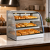 Thumbnail image #3 for 24-Inch Countertop Heated Display Case with Curved Glass and 2 Heated Shelves