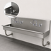Thumbnail image #3 for Advance Tabco 2-Station ADA Wall Mounted Multiwash Hand Sink with 2 Wrist-Handle Faucets, 40 Inch