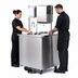 Thumbnail image #4 for Vollrath Double-Sided Mobile Stainless Steel Hand Washing Station with Dual Round Bowl Sinks and Foot Pump