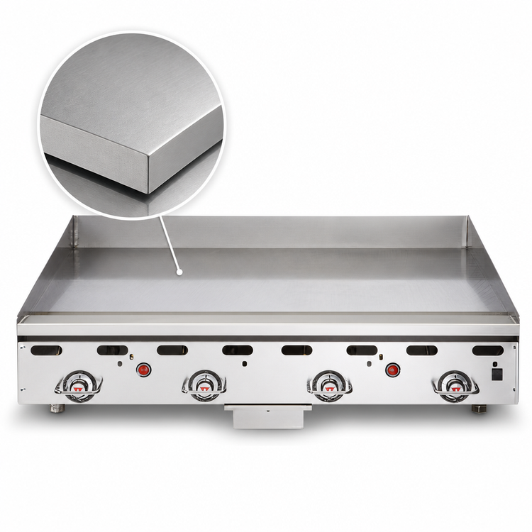 Product image #3 for Vulcan Heavy Duty 48-Inch Countertop Gas Griddle with 1-Inch Polished Steel Plate