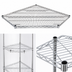 Thumbnail image #3 for Quantum 36 Inch x 18 Inch 5-Sided Chrome-Plated Wire Shelf for 18-Inch Adjacent Units