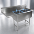 Thumbnail image #3 for John Boos Pro-Bowl 2-Compartment Stainless Steel Sink with Left Drainboard
