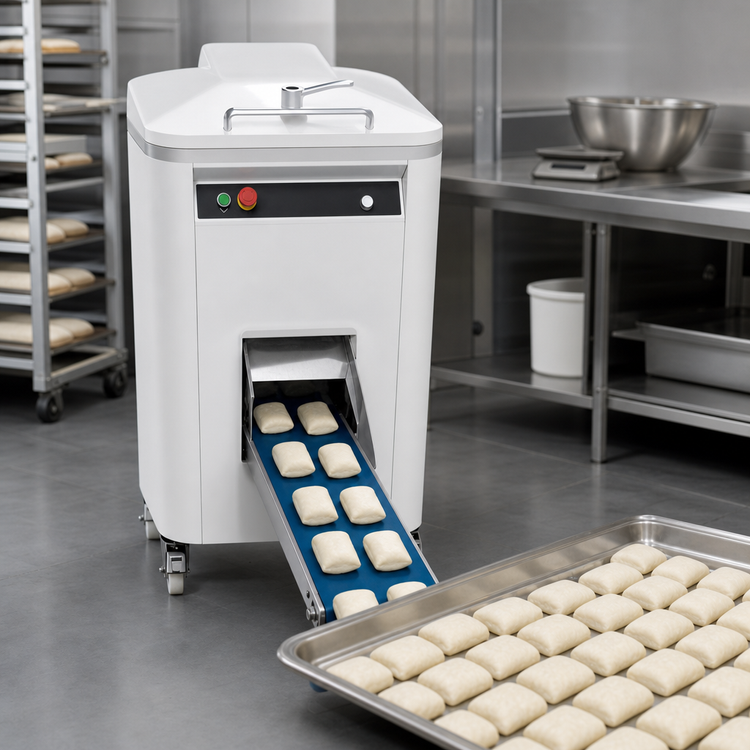 Product image #3 for Univex AQD40 Automatic Floor Model Square Dough Divider, 2.82-17.6 oz, 4,800 Pieces/Hour
