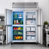 Thumbnail image #3 for True Spec Series Standard-Depth Dual-Temperature Two-Section Reach-In Refrigerator/Freezer with 4 Half Doors