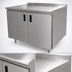 Thumbnail image #3 for Advance Tabco Enclosed Work Table with Cabinet Base, 120