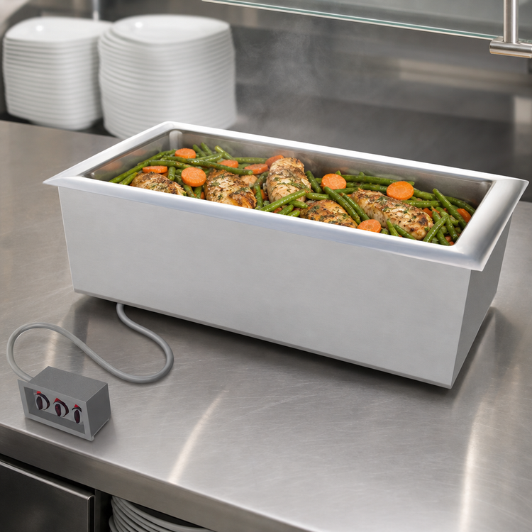 Product image #3 for Duke Manufacturing DI-1E-SW Electric Insulated Drop-In Hot Food Well with 1 Full-Size Pan