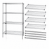 Thumbnail image #3 for 42-Inch Wide x 18-Inch Deep x 86-Inch High 4-Shelf Wire Shelving Starter Kit, 304 Stainless Steel