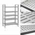 Thumbnail image #3 for Cambro Camshelving Elements XTRA 5-Tier Vented Stationary Starter Unit, 21 x 48 x 64 Inches, Speckled Gray
