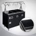 Thumbnail image #3 for Vollrath 2-Series Affordable Portable 3-Well Deluxe Mobile Hot Food Station with Buffet-Style Breath Guard and Enclosed Storage Base