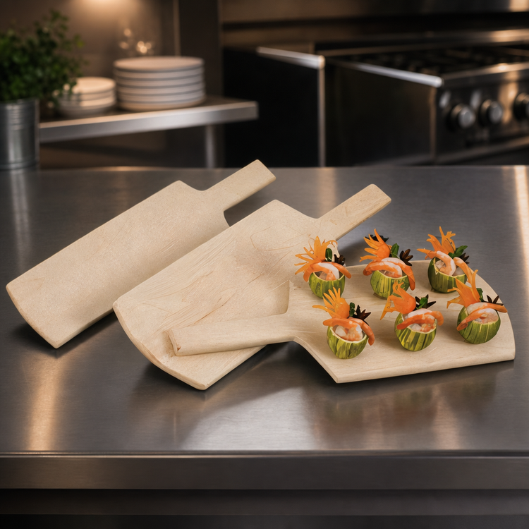 Product image #3 for Rectangular Solid Maple Wood Serving Board with Handle, 12-1/2 x 6-1/2 Inches