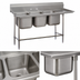 Thumbnail image #3 for Advance Tabco Regaline 3-Compartment Sink with Right-Hand Drainboard, 16