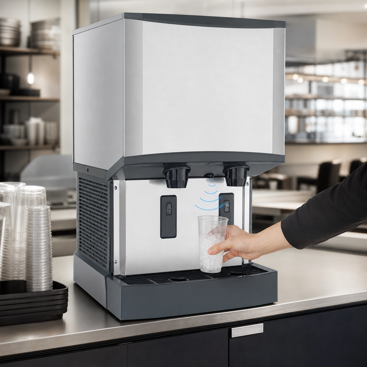 Product image #3 for Scotsman Meridian Touchfree H2 Nugget Ice & Water Countertop Dispenser