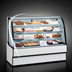 Thumbnail image #3 for Curved Glass Refrigerated Bakery Display Case, 77.13-Inch Wide x 48-Inch High, Self-Contained