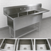 Thumbnail image #3 for John Boos Pro-Bowl 3-Compartment Stainless Steel Sink with 18-Inch Right Drainboard, 14-Inch Deep Compartments and Legs