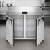 Thumbnail image #4 for Atosa Two-Section Undercounter Reach-In Freezer, 8.7 Cu. Ft., Solid Doors