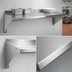 Thumbnail image #3 for BK Resources T-430 Economy Wall-Mounted Stainless Steel Shelf, 60 x 16 Inches
