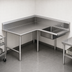 Thumbnail image #3 for John Boos Pro-Bowl L-Shaped Soiled Corner Dishtable with 20 x 20 x 8 Pre-Rinse Sink Bowl, 60 x 96 Inch, Left-to-Right