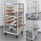 Thumbnail image #3 for Channel Manufacturing 411A-DOR Double-Section Side-Loading Aluminum Oven Rack, 40-Pan Capacity, No Lift