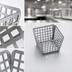 Thumbnail image #4 for American Metalcraft Laser-Cut 4-Inch Square Stainless Steel Nestable Fry Basket