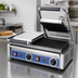 Thumbnail image #3 for Globe Double Countertop Electric Bistro Panini Grill with Grooved Cast Iron Plates