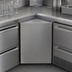 Thumbnail image #3 for Glastender Underbar Outside L-Shape Corner Drainboard, 24-Inch Deep, Stainless Steel, No Legs