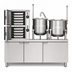 Thumbnail image #3 for Crown SCX-10-6-6 Two-Compartment Convection Steamer with Dual 6-Gallon Kettles, Floor Model