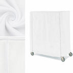 Thumbnail image #3 for Metro 24X60X74VUC White Uncoated Knitted Polyester Cart Cover with Velcro, 60 x 24 x 74 Inches