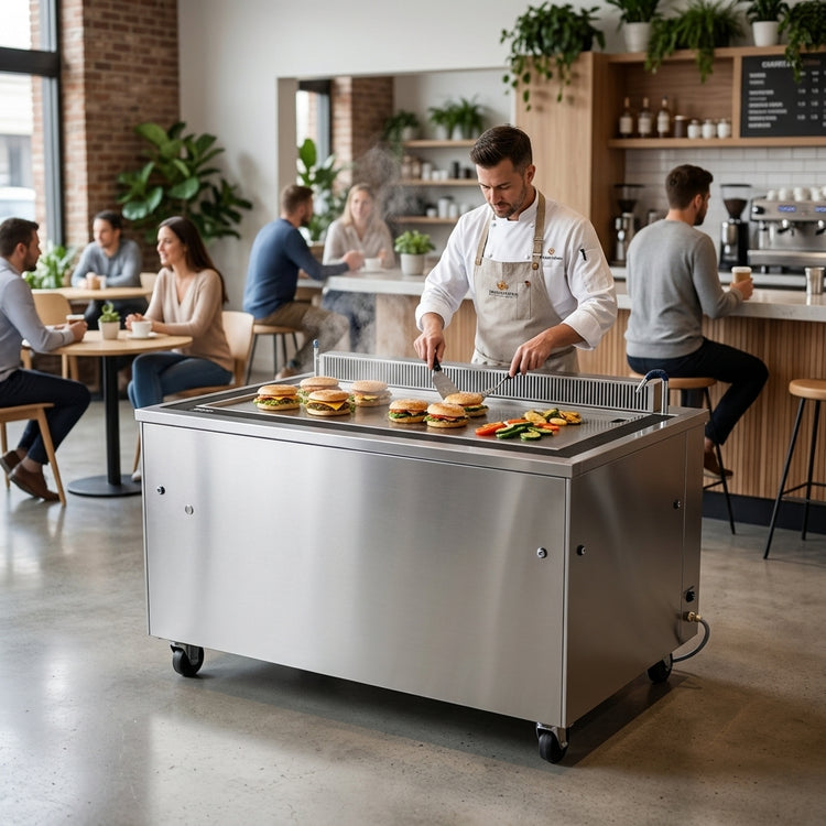 Product image #2 for Evo EVent 48E PLUS Electric Ventless Rectangular Griddle Cooking Station