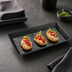 Thumbnail image #3 for American Metalcraft Black Faux Slate Melamine Rectangular Serving Platter