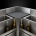Thumbnail image #3 for Advance Tabco Prestige Supreme 25 x 25-Inch Inside Corner Underbar Filler with Removable Drainboard Top