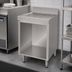 Thumbnail image #3 for Advance Tabco Underbar Basics 30-Inch Freestanding Stainless Steel Drainboard with Open Cabinet Base