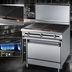 Thumbnail image #3 for Titan JTRH-2HT-36 36 Inch Gas Heavy Duty Hot Top Range with Standard Oven