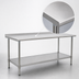 Thumbnail image #3 for Eagle Spec-Master 72-Inch x 36-Inch Stainless Steel Work Table with 1-1/2-Inch Rear Up-Turn and Adjustable Undershelf
