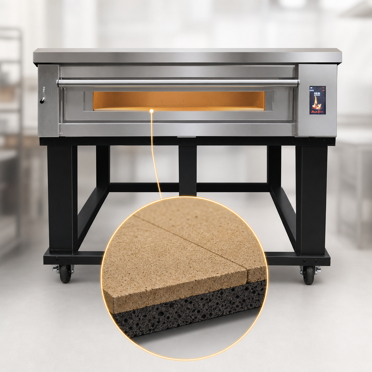Product image #4 for Marra Forni ELST73-36/1 Single Deck Stackable Electric Deck Oven with 73" x 36" MarraStone Surface