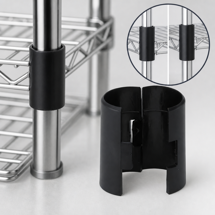 Product image #3 for Winco Replacement Shelf Sleeve Clips for VC/VEX Series Shelving, 4-Pack