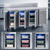 Thumbnail image #3 for La Rosa Three-Section Reach-In Work Top Freezer Base with Doors, Self-Contained, 86 Inch Wide, 1/2 HP