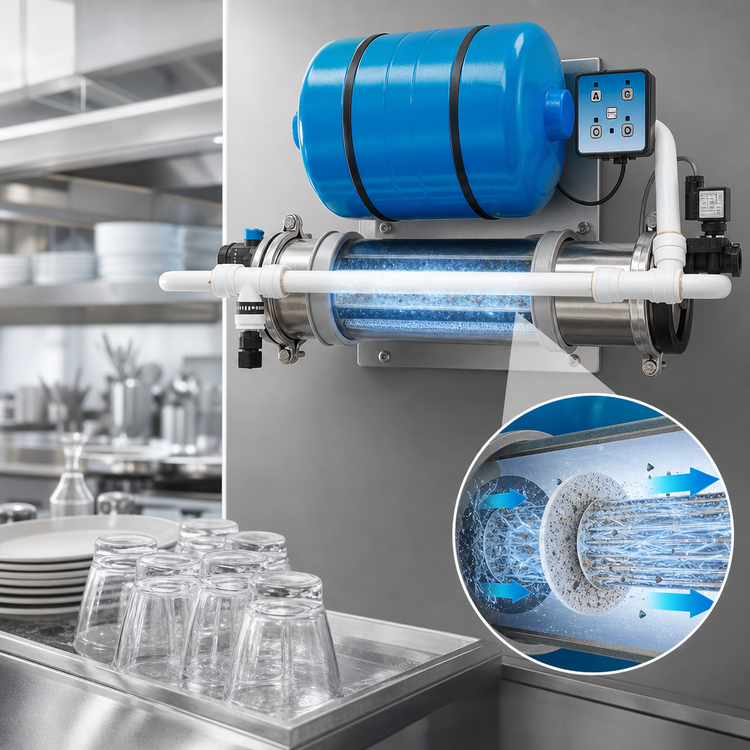 Product image #3 for Antunes Vizion Horizontal Ultrafiltration Water Filtration System, 8 GPM, 0.015 Micron
