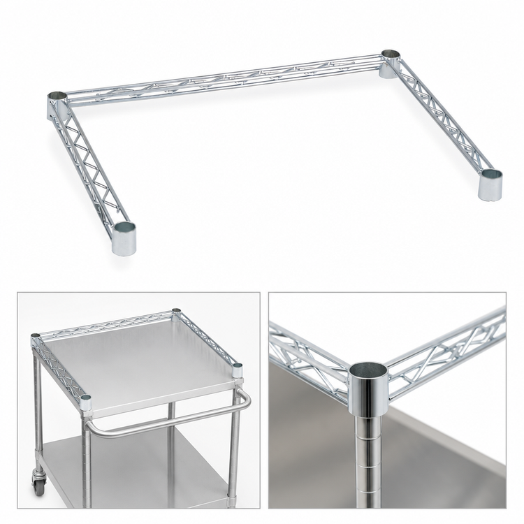 Product image #3 for Super Erecta 3-Sided Channel Frame, 60 x 24 Inches, 304 Stainless Steel