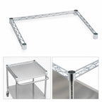 Thumbnail image #3 for Metro Super Erecta SF56N3S 3-Sided Channel Frame, 60 x 24 Inches, 304 Stainless Steel
