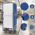 Thumbnail image #3 for Metro C5 3 Series Full-Height Low-Watt Heated Holding Cabinet with Blue Insulation Armour, Dutch Solid Doors, and Fixed Wire Slides